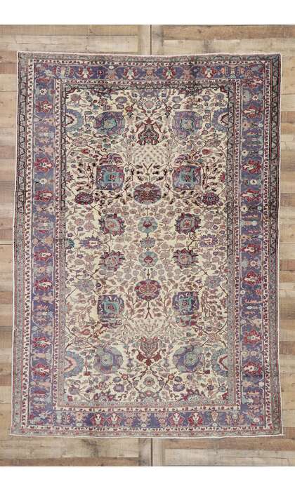 7 x 9 Vintage Turkish Oushak Rug 51788
