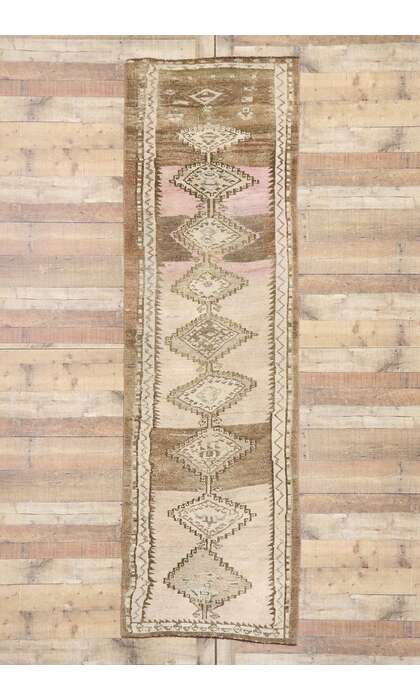 3 x 9 Vintage Turkish Oushak Runner 53470