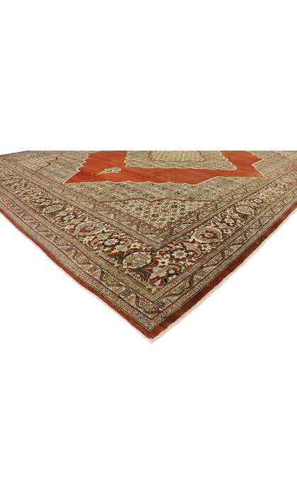 10 x 13 Antique Persian Tabriz Rug 53482