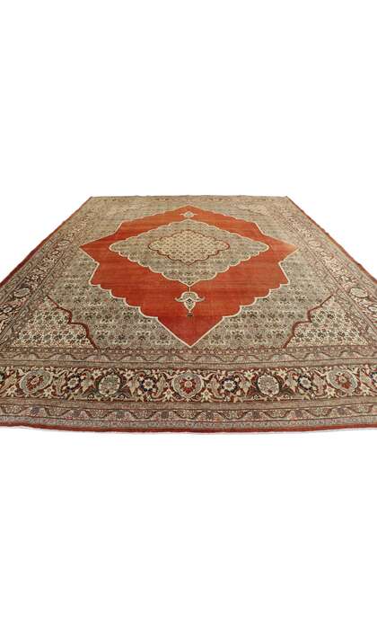 10 x 13 Antique Persian Tabriz Rug 53482