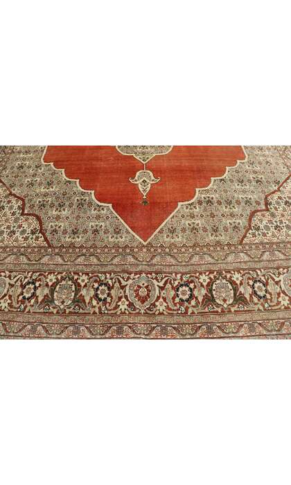 10 x 13 Antique Persian Tabriz Rug 53482