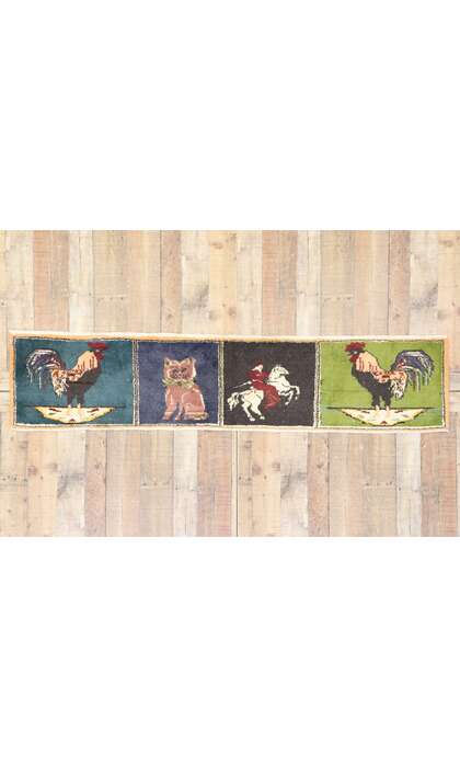 2 x 7 Vintage Pictorial Rug 53483