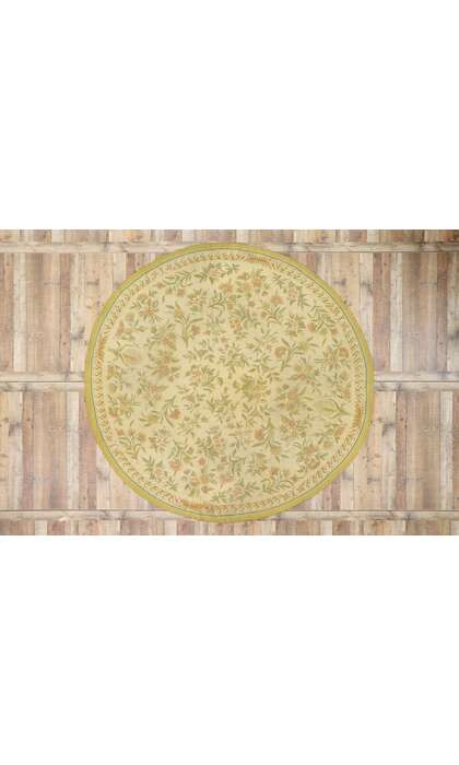 9 x 9 Antique Chainstitch Round Area Rug 70896