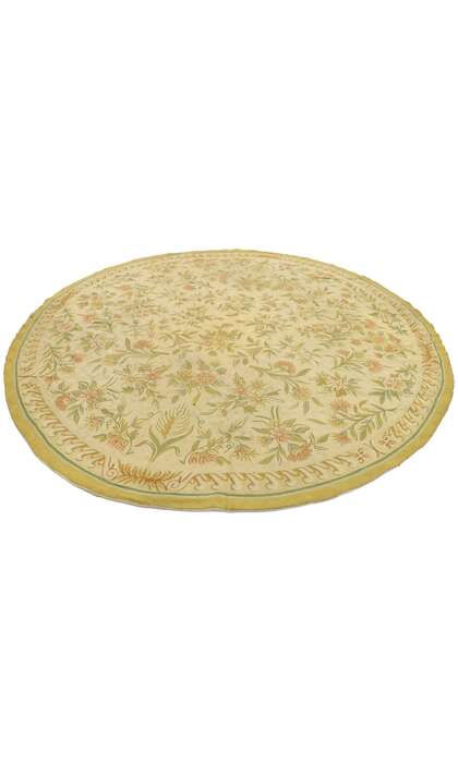 9 x 9 Antique Chainstitch Round Area Rug 70896