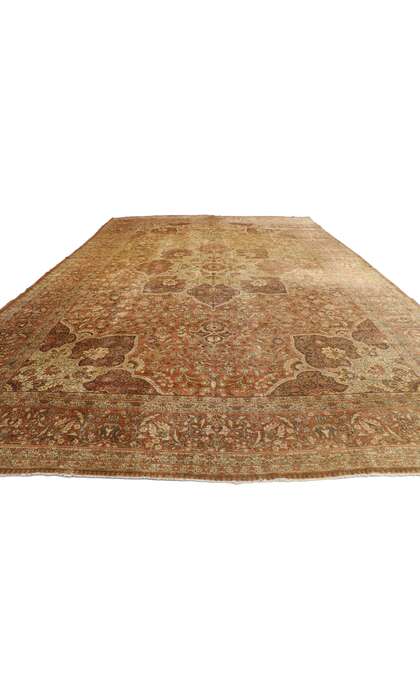 11 x 18 Antique Persian Tabriz Rug 73962