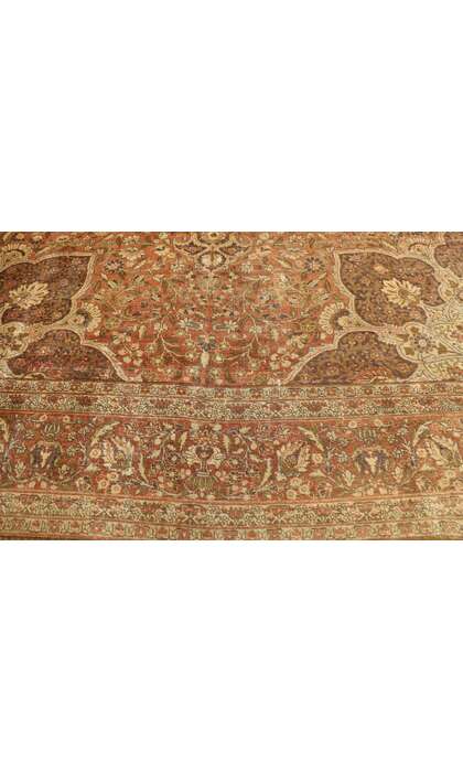 11 x 18 Antique Persian Tabriz Rug 73962