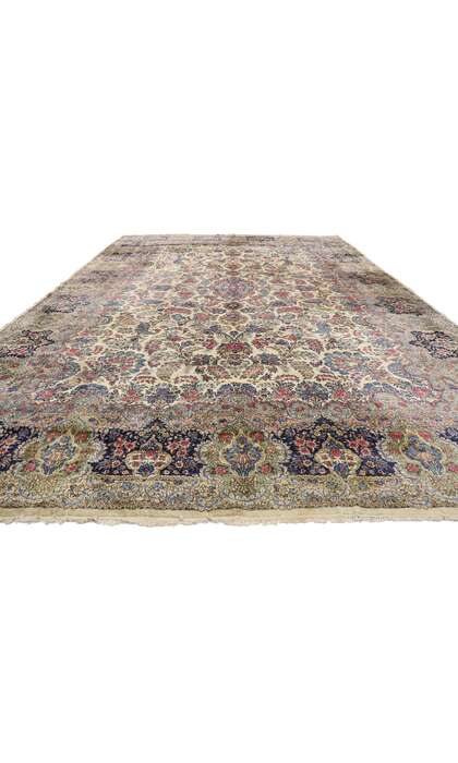 12 x 18 Antique Persian Kerman Rug 74979