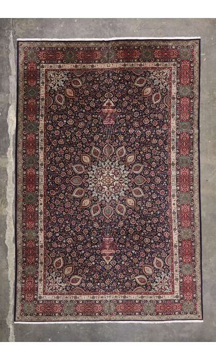 12 x 17 Vintage Persian Tabriz Rug 75664 w