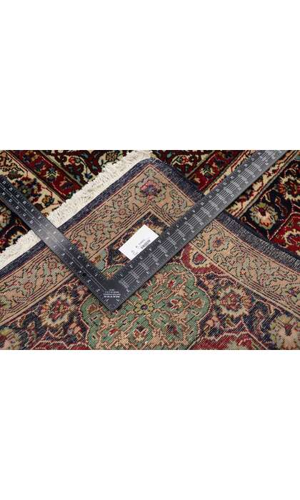 12 x 17 Vintage Persian Tabriz Rug 75664 backside