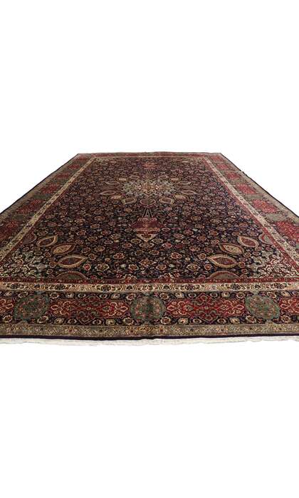 12 x 17 Vintage Persian Tabriz Rug 75664 floor