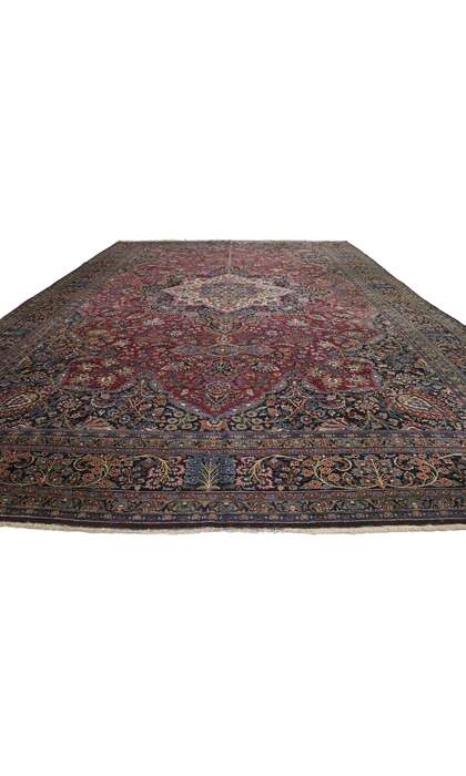 13 x 19 Antique Persian Mashhad Rug 76601