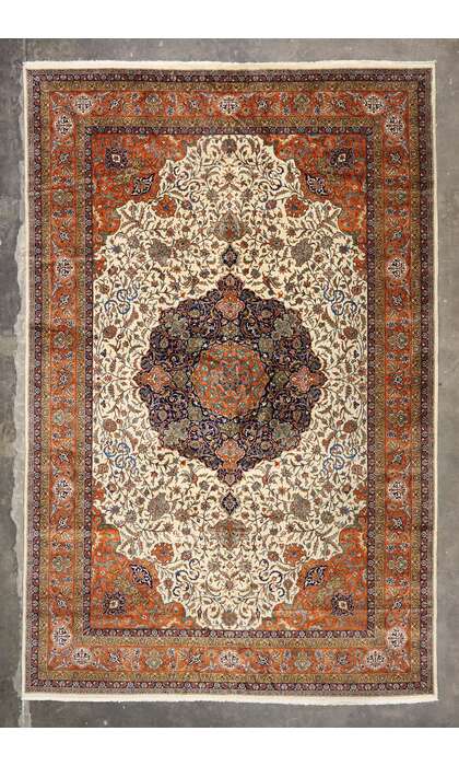 12 x 18 Vintage Romanian Mashhad Rug 76657