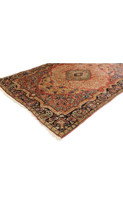4 x 5 Vintage Persian Kerman Rug 77598