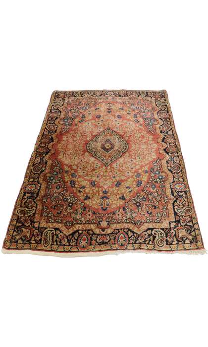 4 x 5 Vintage Persian Kerman Rug 77598