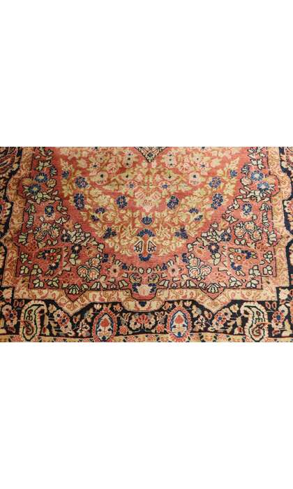 4 x 5 Vintage Persian Kerman Rug 77598