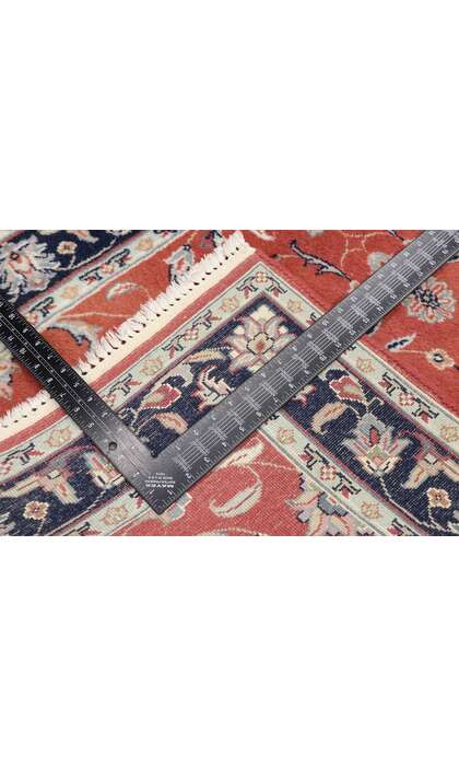 3 x 5 Vintage Persian Indian Rug with New England Cape Cod Cottage Style 77602