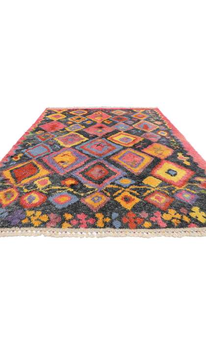 8 x 10 Colorful Turkish Tulu Shag Rug 51874
