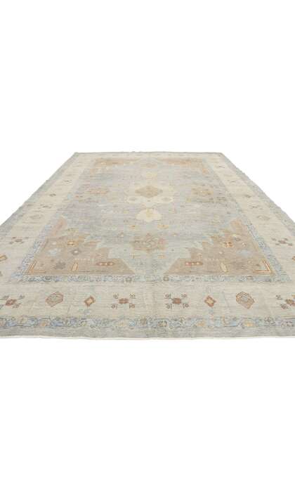 9 x 13 Contemporary Turkish Oushak Rug 53490