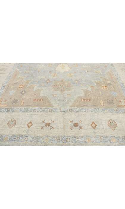 9 x 13 Contemporary Turkish Oushak Rug 53490