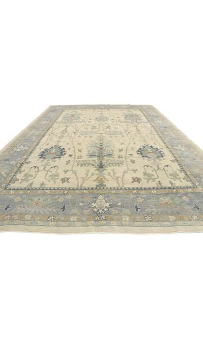 10 x 14 Contemporary Turkish Oushak Rug 53492