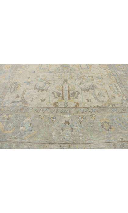 9 x 12 Contemporary Turkish Oushak Rug 53493