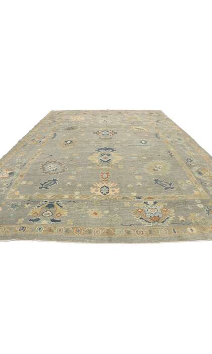 10 x 13 Contemporary Turkish Oushak Rug 53495