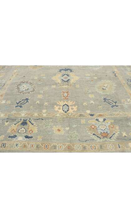 10 x 13 Contemporary Turkish Oushak Rug 53495