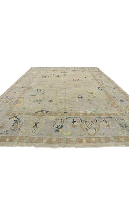10 x 14 Contemporary Turkish Oushak Rug 53498