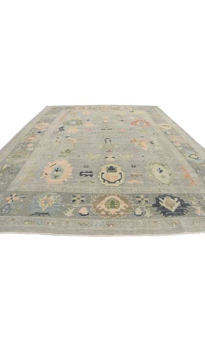 10 x 13 Contemporary Turkish Oushak Rug 53500
