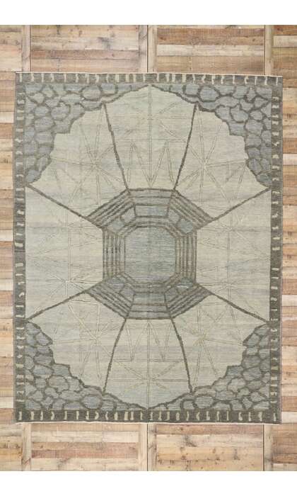 9 x 12 Contemporary Turkish Oushak Rug 53501