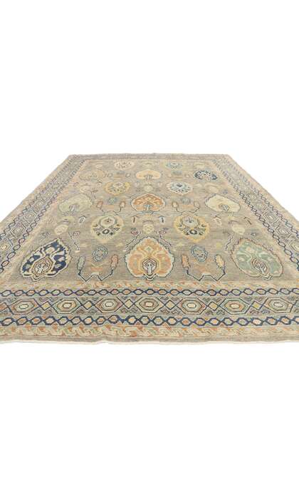 9 x 12 Contemporary Turkish Oushak Rug 53513