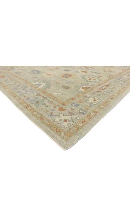 9 x 13 Contemporary Turkish Oushak Rug 53514