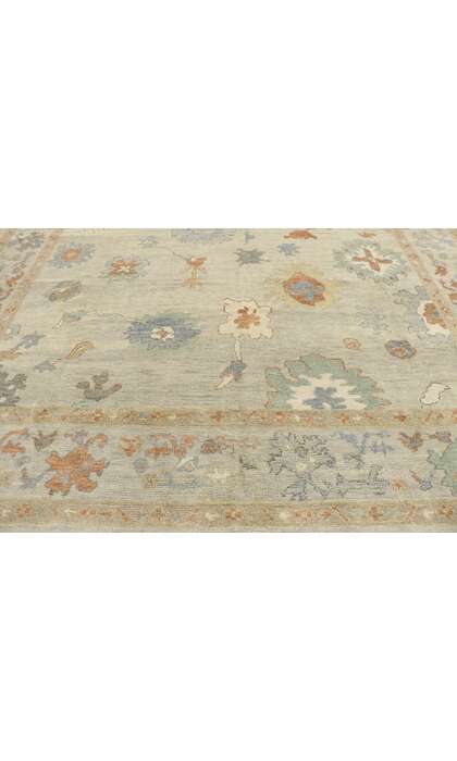9 x 13 Contemporary Turkish Oushak Rug 53514