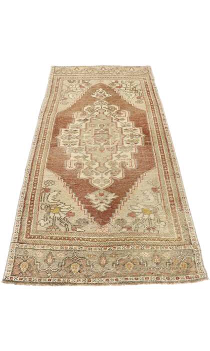 3 x 6 Vintage Turkish Oushak Rug 53518