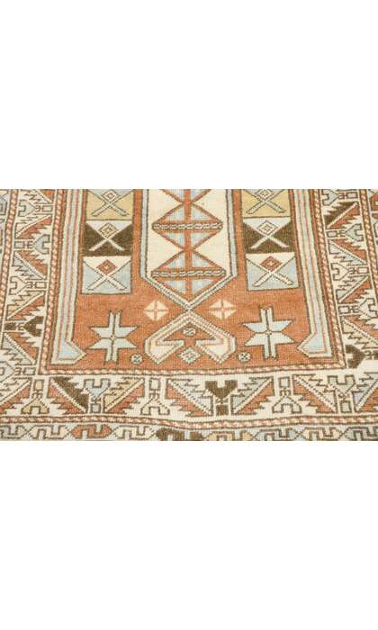 3 x 4 Vintage Turkish Oushak Rug 53522