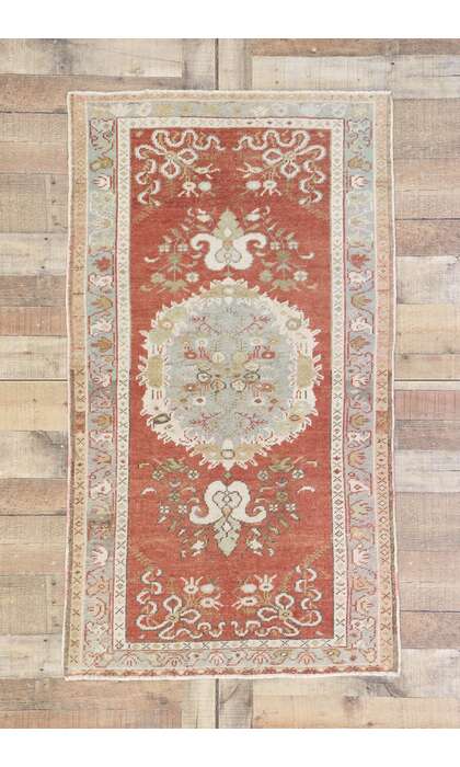 3 x 5 Vintage Turkish Oushak Rug 53523