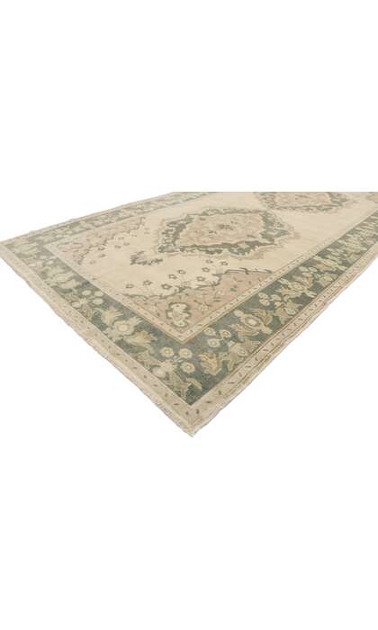 5 x 10 Vintage Turkish Oushak Rug 53524