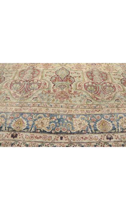 10 x 15 Antique Persian Yazd Rug 60841