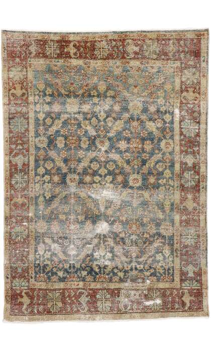 4 x 6 Antique Persian Mahal Rug 60850