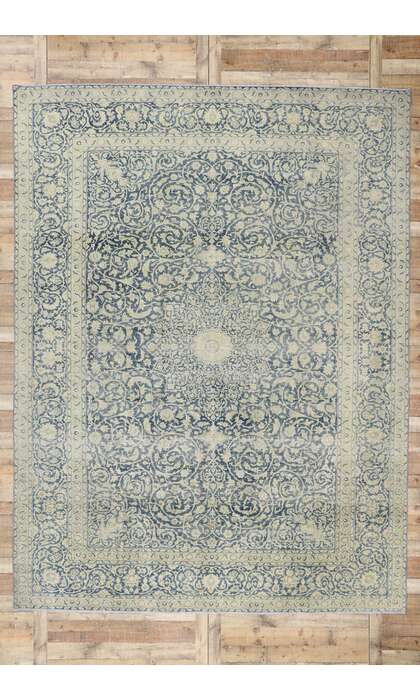 10 x 13 Antique Persian Tabriz Rug 60869