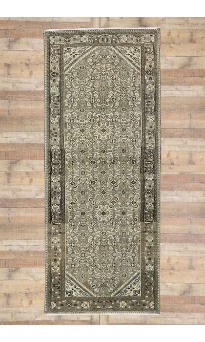 4 x 9 Antique Persian Mahal Runner 60878