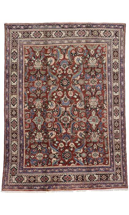 7 x 10 Vintage Persian Mahal Rug 75320