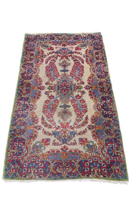 2 x 4 Vintage Persian Kerman Rug 77655