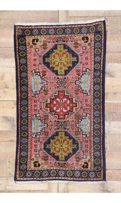 3 x 5 Vintage Persian Ardabil Rug 77657