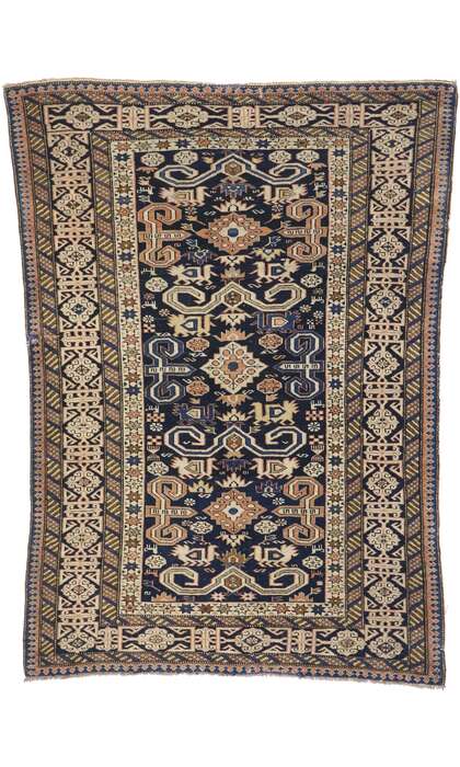 3 x 4 Antique Caucasian Shirvan Kuba Rug 77658