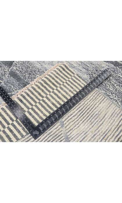 10 x 14 Modern Gray Moroccan Area Rug 80659