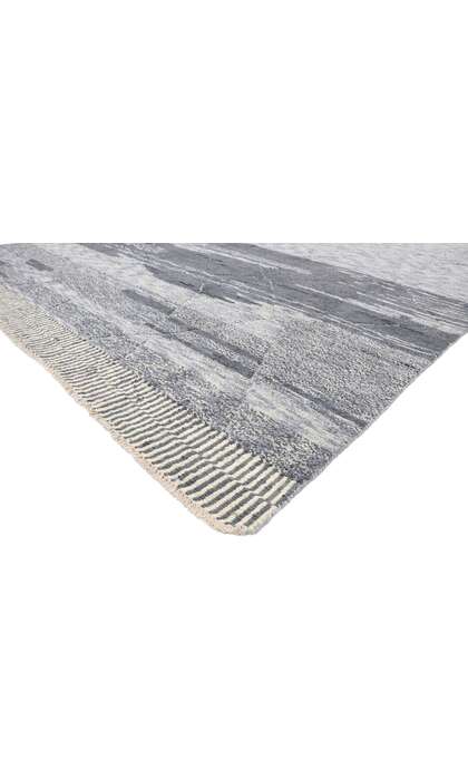 10 x 14 Modern Gray Moroccan Area Rug 80659