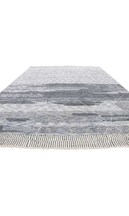 10 x 14 Modern Gray Moroccan Area Rug 80659