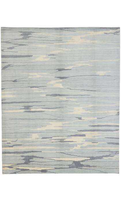 8 x 10 Contemporary Abstract Seaside Biophilic Rug 30232