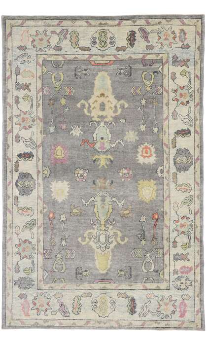 7x11 Modern Oushak Rug 53555